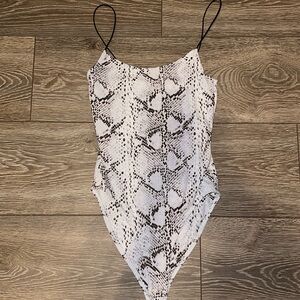 Snakeskin body suit